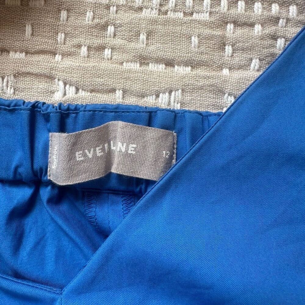 Everlane Clean Cotton A-Line Mini Shift Dress in Blue Size 12 NWT - Picture 4 of 5